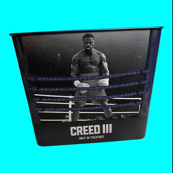 Creed III Tin Popcorn Metal Tin Bucket AMC Exclusive Michael B. Jordan US Seller - Picture 5 of 9